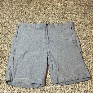 J.Crew‎ Stretch Shorts Chino Casual Walking Blue Gray Mens Size 36